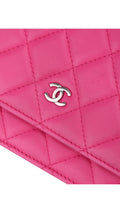 Chanel Wallet On Chain Quilted Flap Bag - Pink