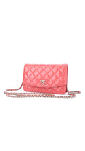 Chanel Wallet On Chain Quilted Flap Bag - Pink