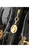 Dior Lady Dior Patent Shoulder Bag - Black