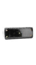 Dior Lady Dior Patent Shoulder Bag - Black