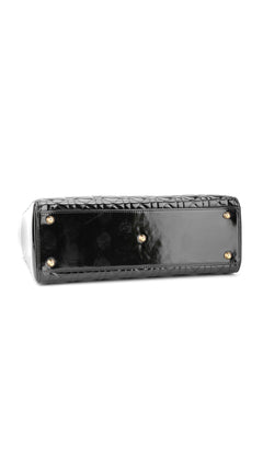 Dior Lady Dior Patent Shoulder Bag - Black
