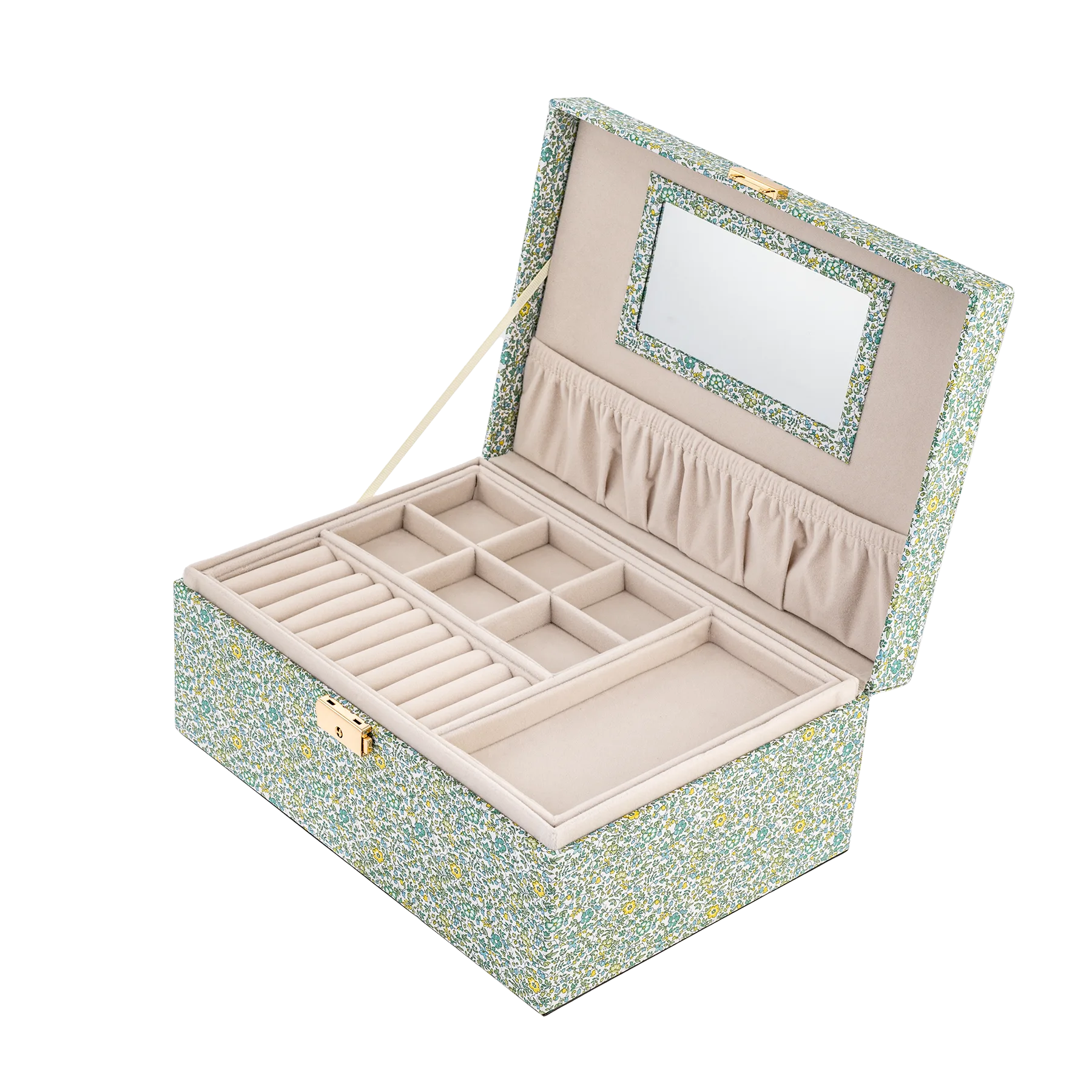 Jewelry Box Square Mw Liberty - Katie And Millie Green