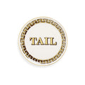 Cock/Tail Coasters - Black/White/Gold