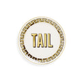 Cock/Tail Coasters - Black/White/Gold