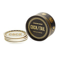 Cock/Tail Coasters - Black/White/Gold