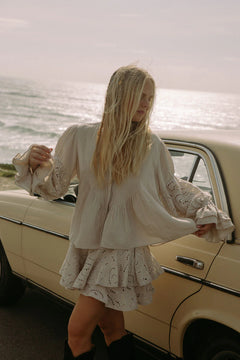 Coco Skirt Shorts - Pearl