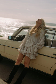 Coco Skirt Shorts - Pearl