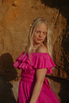 Wow Senorita Dress - Hot Pink