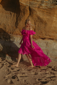 Wow Senorita Dress - Hot Pink