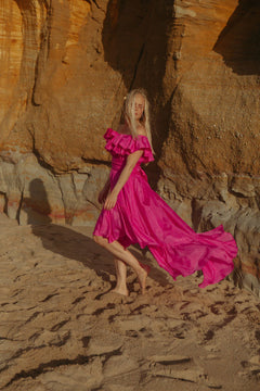 Wow Senorita Dress - Hot Pink