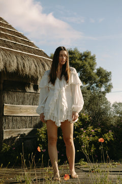 Frill Blouse - Offwhite