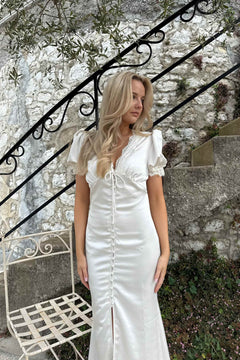 Agneteic Long Dress - Off White