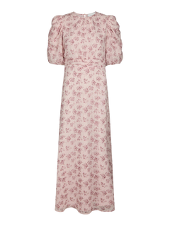 Kikka Chiffon Flower Dress - Rose