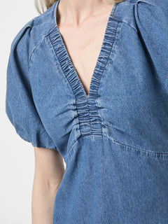 Uma Denim Dress - Blue