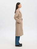 Rosa Wool Blend Coat - Sandshell Melange
