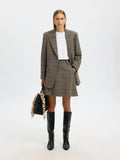 Sille Ula Short Hw Skirt - Delicioso Checks