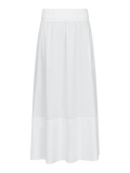 Yara Long Poplin Skirt - White