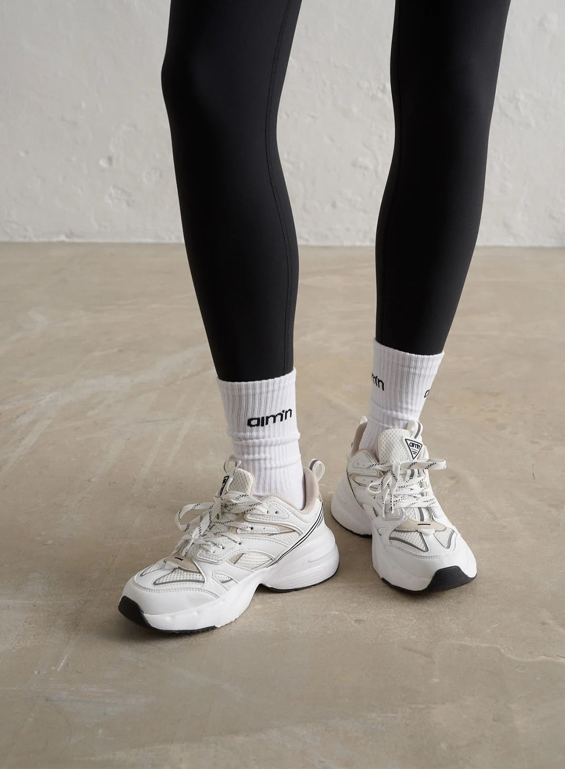 Aim'n Logo Socks 3pack - White