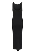 DrewGZ SL Reversible Long Dress  - Black