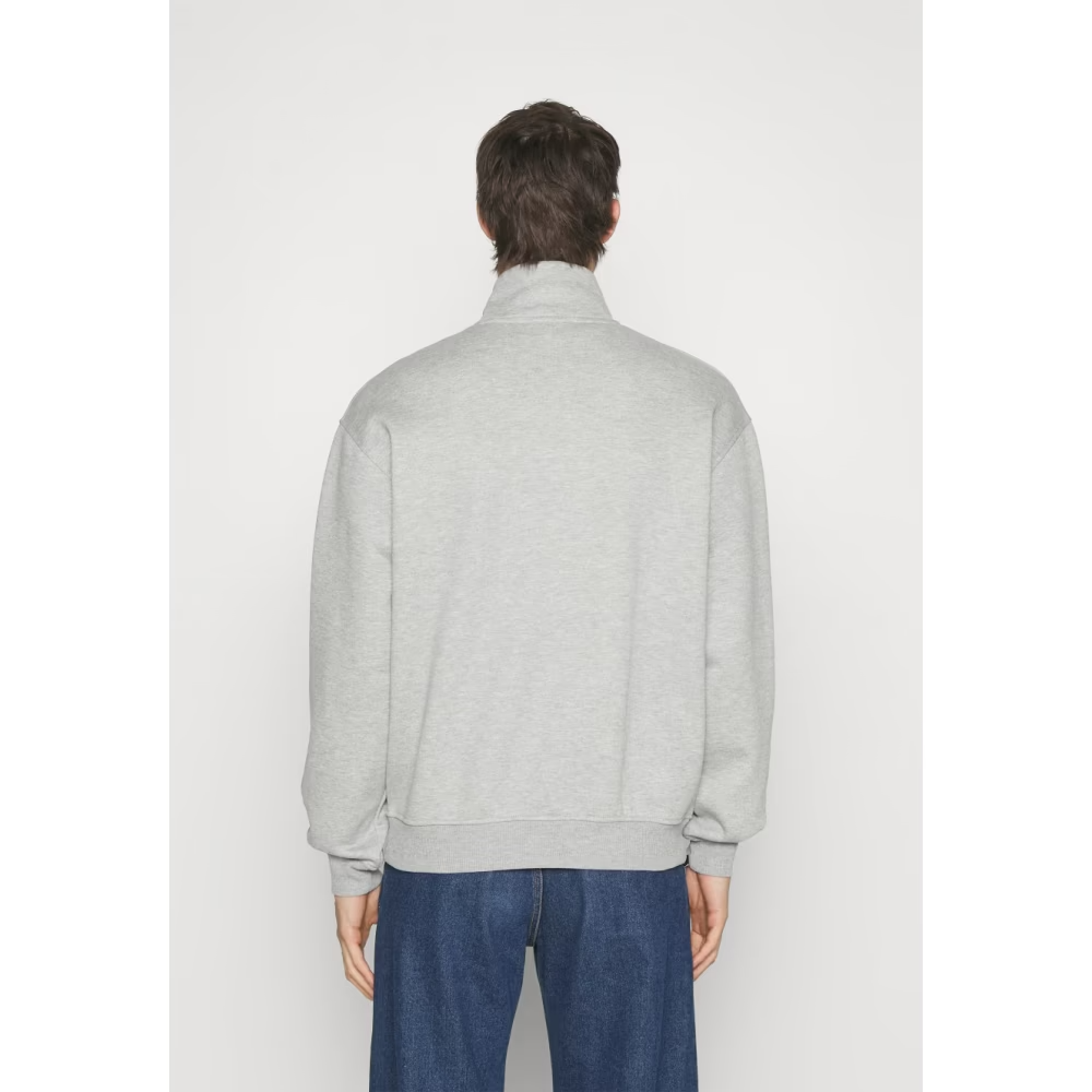 Crew Half-Zip Sweatshirt - Grey Mélange