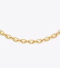Delicate Gemini Link Necklace - Light Brass