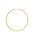 Delicate Gemini Link Necklace - Light Brass