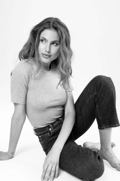Pippa Rib Tee - Light Grey Melange
