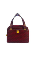 Dior Vintage Monogram Tote Bag - Burgundy