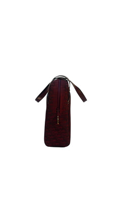 Dior Vintage Monogram Tote Bag - Burgundy