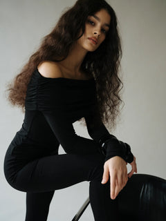 Off-Shoulder Top - Black