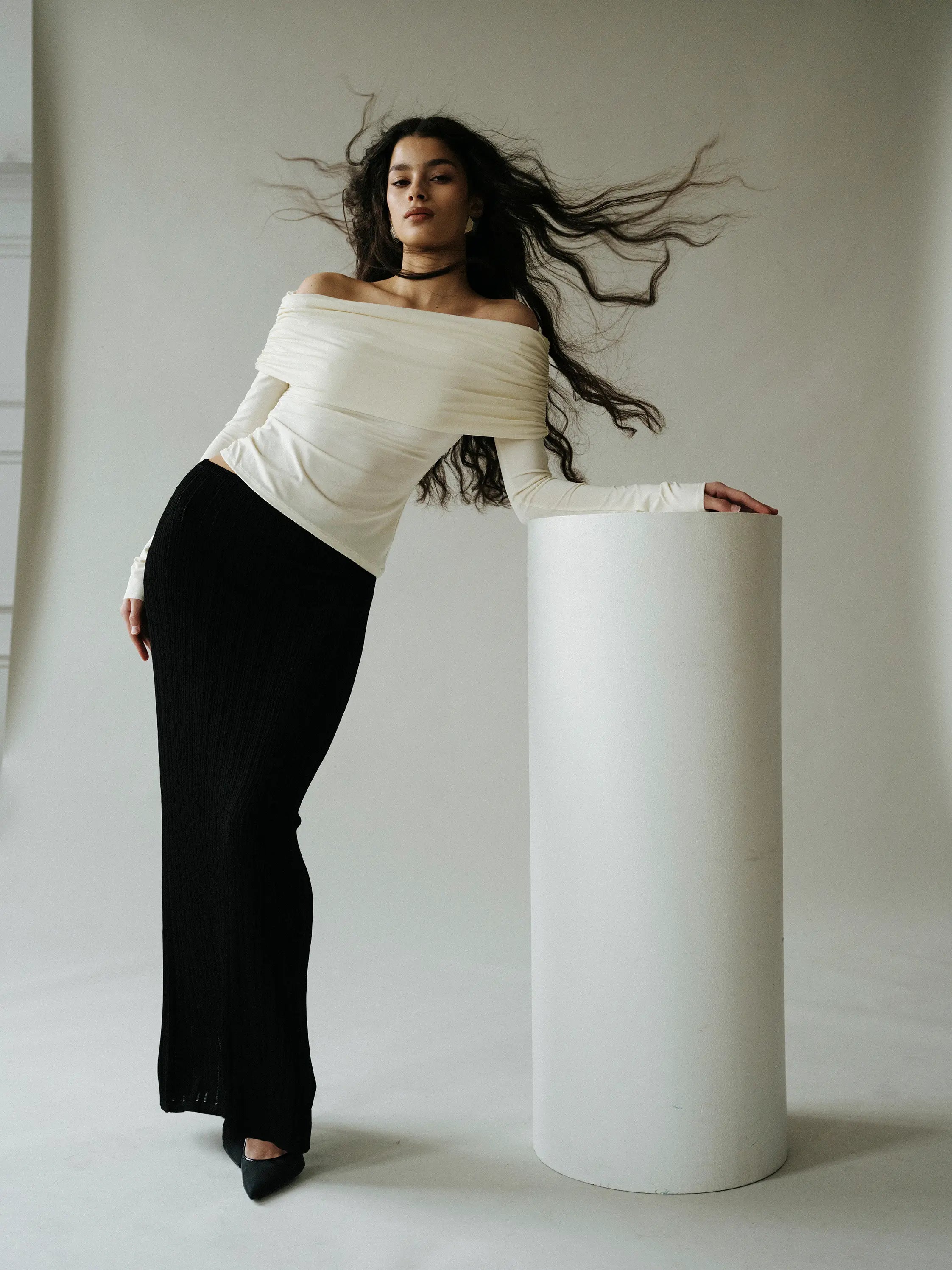 Off-Shoulder Top - Offwhite