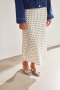 Kenya Skirt - Carmine White Print