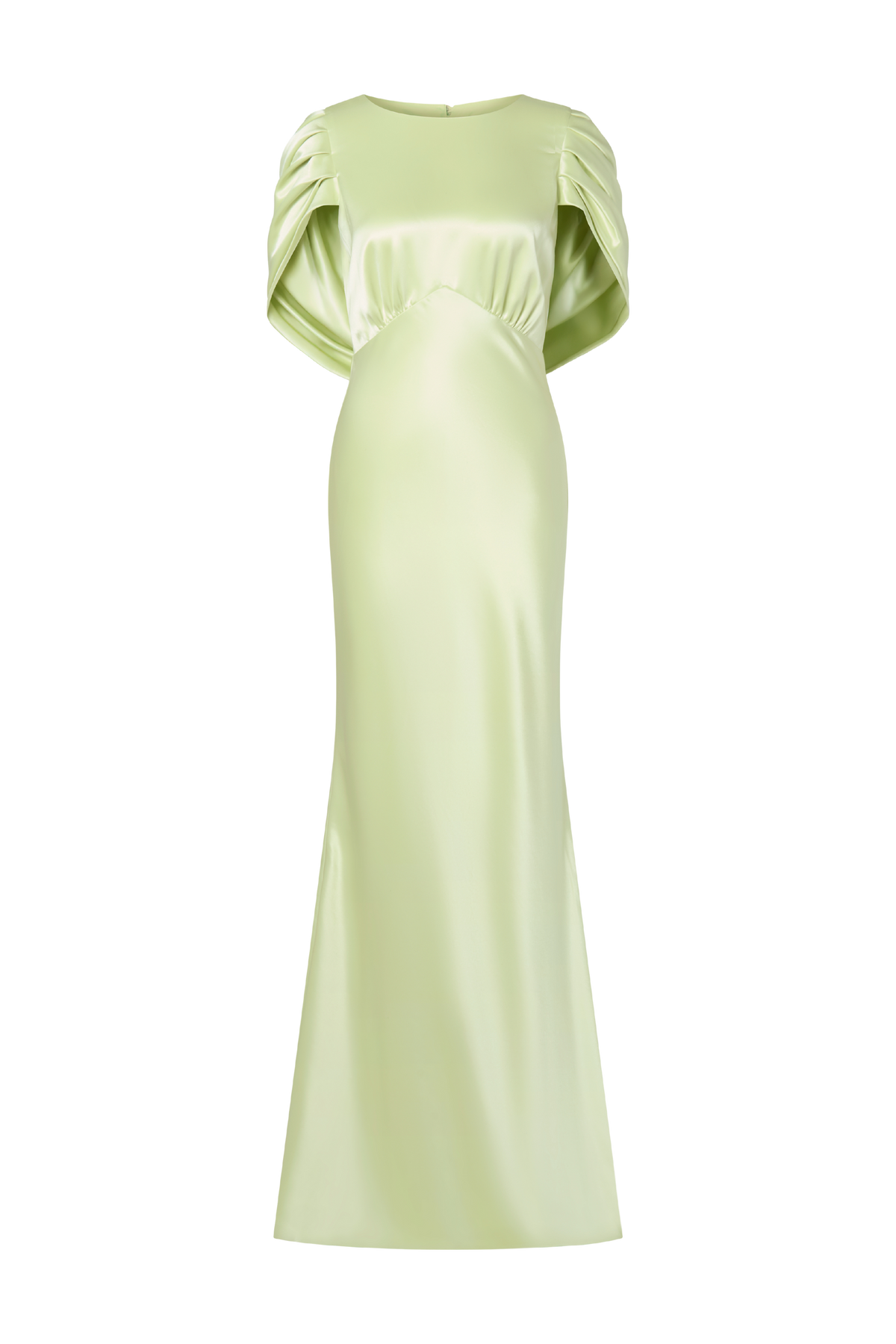 Louise Draped Back Maxi Dress - Pistachio