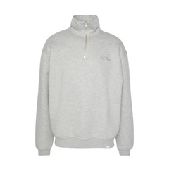 Crew Half-Zip Sweatshirt - Grey Mélange