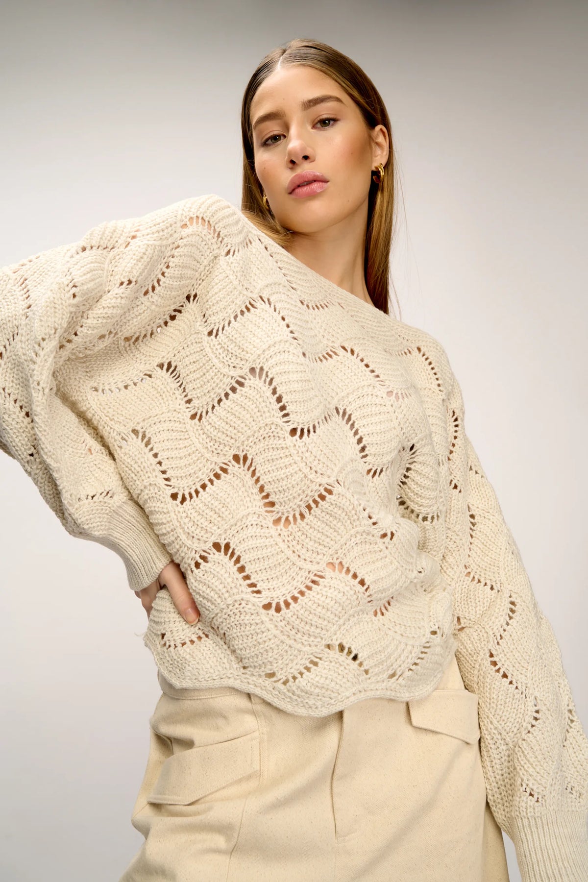 Taffy Knit Sweater - Sand