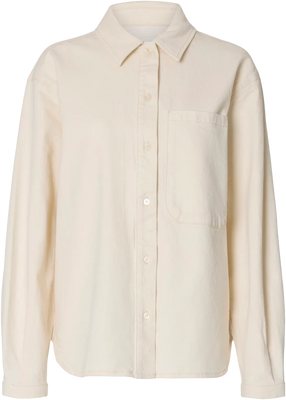 Relaxed Ebba Denim Shirt - Egret
