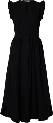 Blair-Ida Regular Sl Long Dress - Black