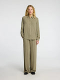 Viva-Gulia Hw Long Linen Pant - Vetiver