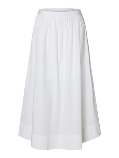 Blair Hw Ankle Slit Skirt - Bright White