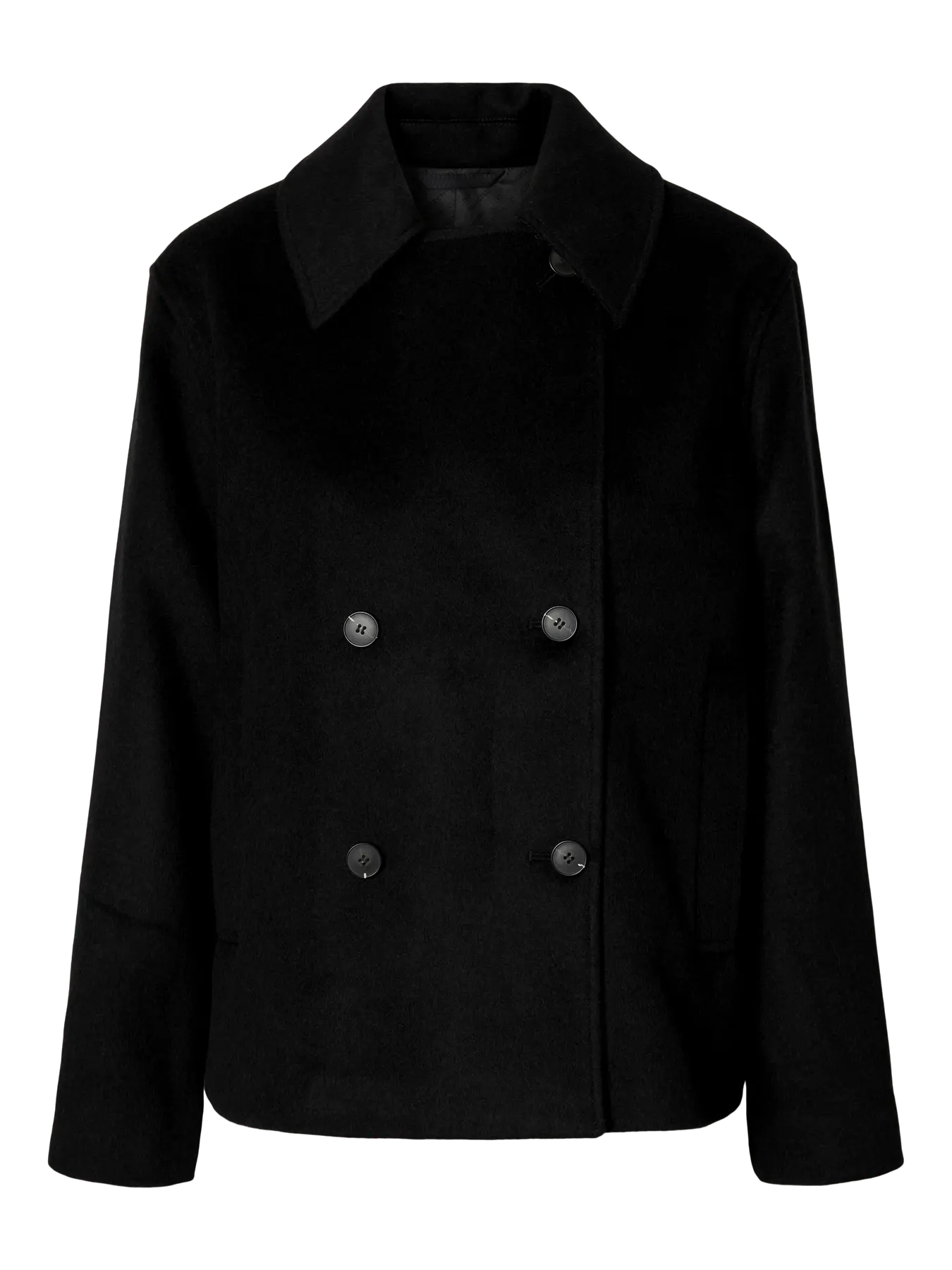 Alma Wool Blend Jacket - Black