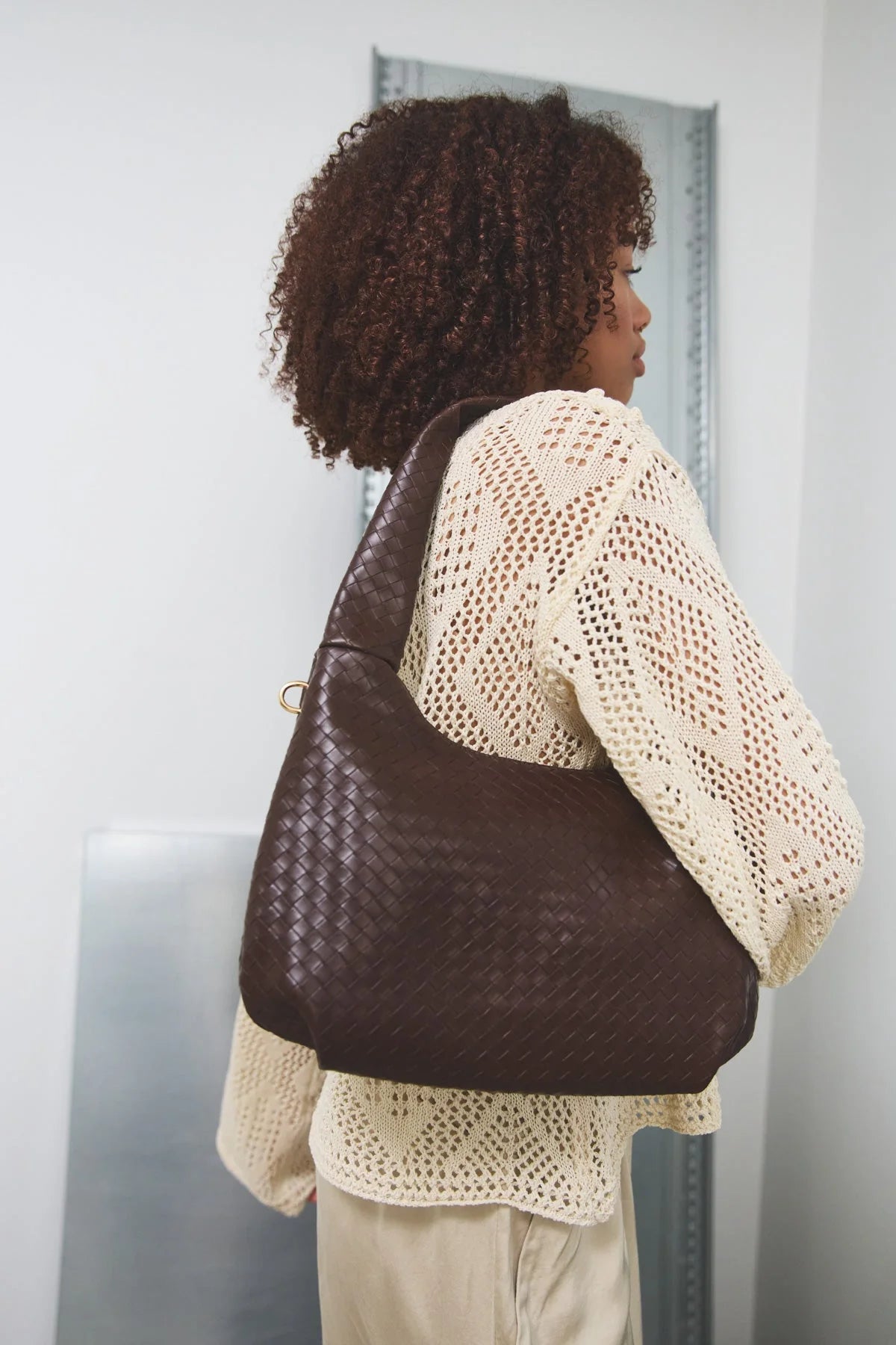 Peony Bag - Dark Brown