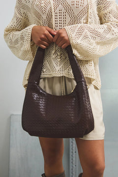 Peony Bag - Dark Brown