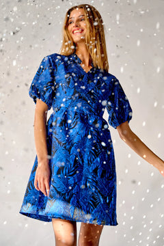 Alaska Aya Dress - Blue/Black