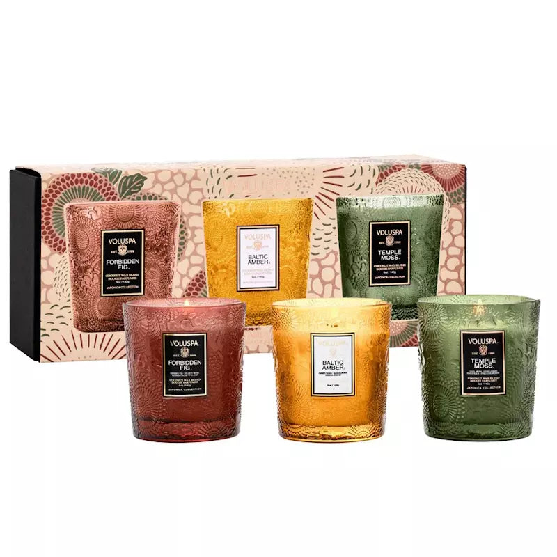 3 x Demi Candle Set - Forbidden, Baltic, Temple
