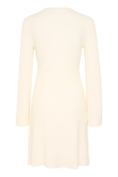 Antaligz Wool Short Dress - Egret