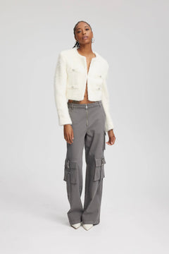 YalanaGZ Short Jacket - Egret