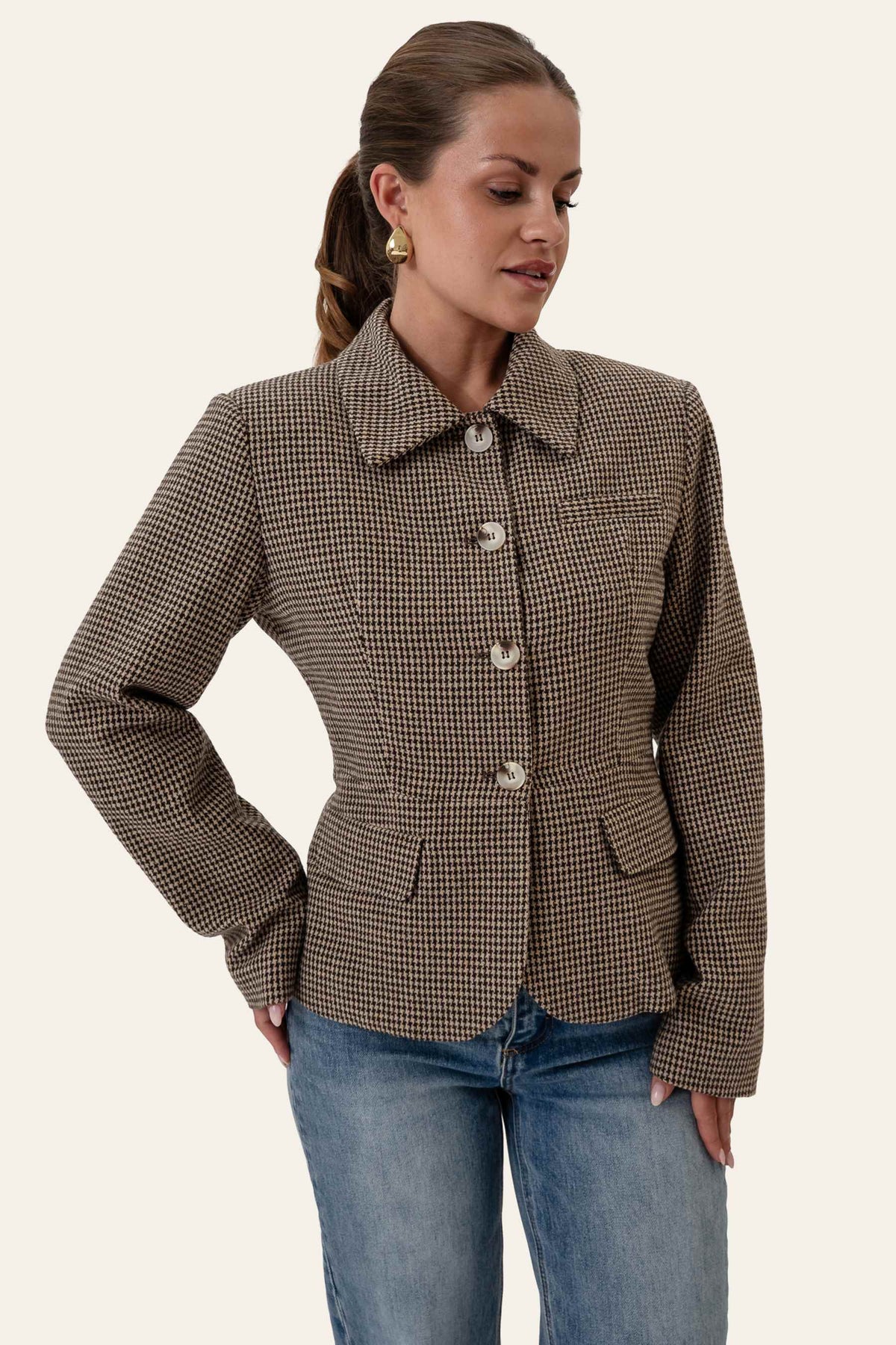 Millieic Blazer - Brown Checks