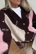 N-Laiana Knit Cardigan - Winetasting Mix