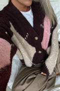 N-Laiana Knit Cardigan - Winetasting Mix