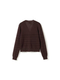 N-Margrit Knit Cardigan - Mahogany